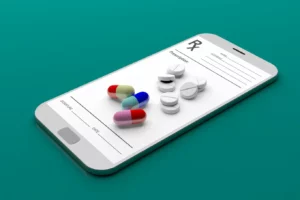 tabletki na smartphonie