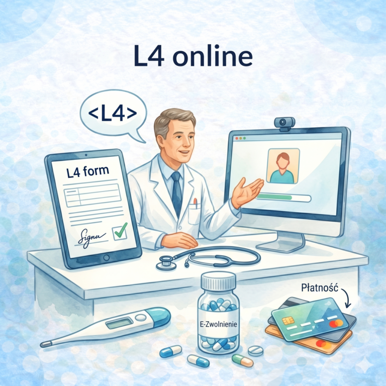 L4 online — ile kosztuje, jak uzyskać e-zwolnienie i jakie zasady obowiązują | Medtop
