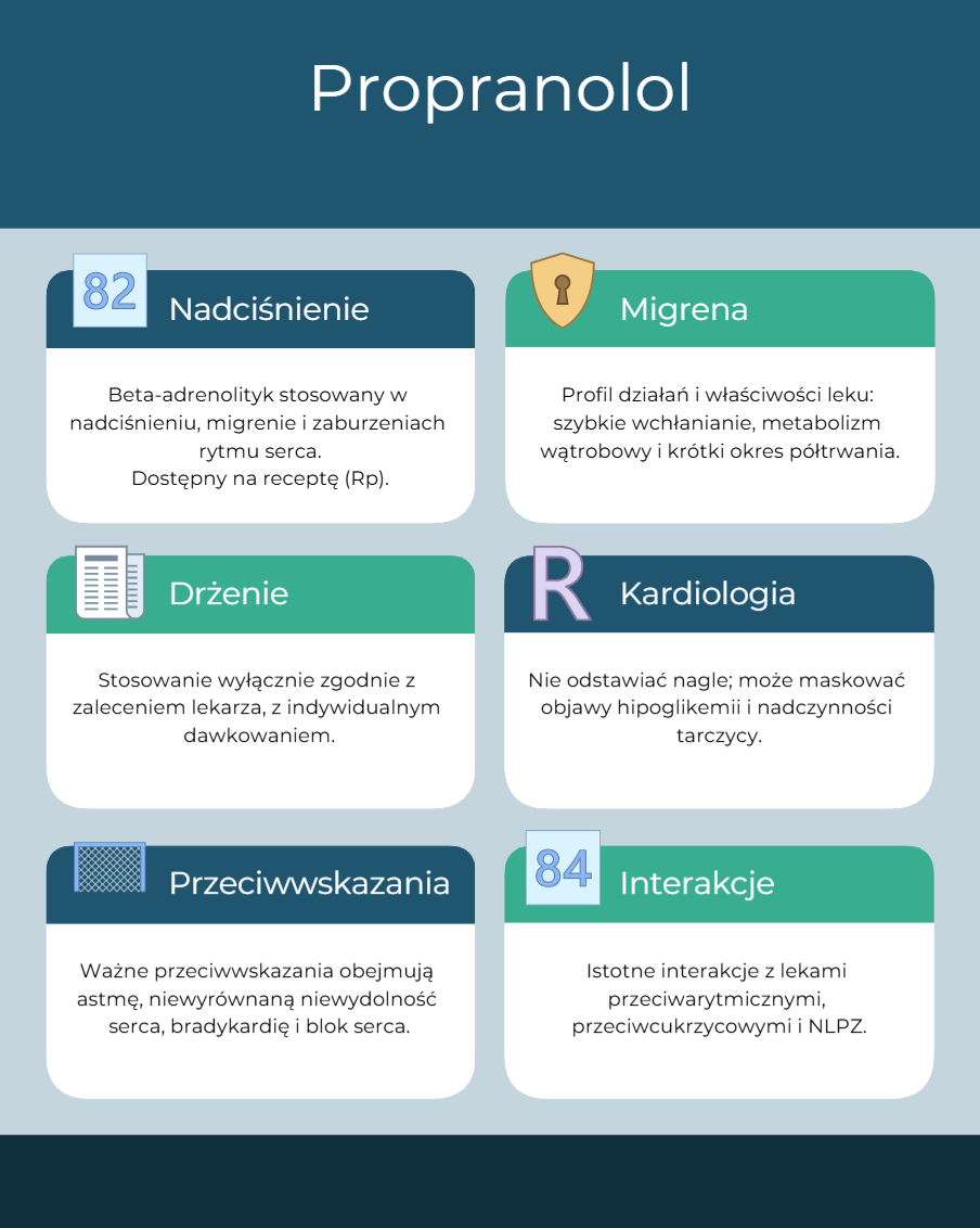 Propranolol Infografika