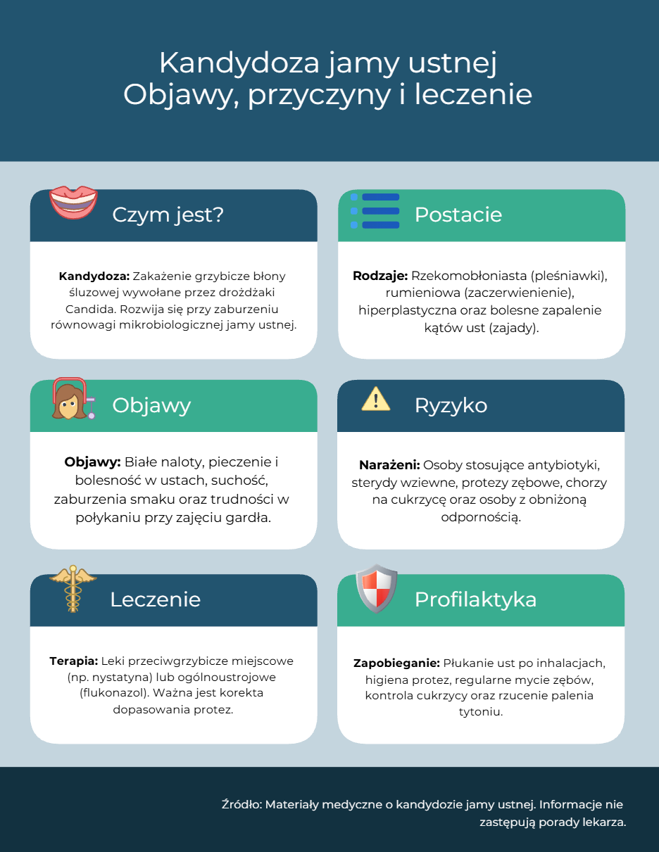 Kandydoza jamy ustnej – objawy i leczenie